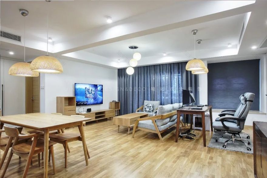 境远装饰 | 126㎡日式风三居室 | 原木与白的清新明亮空间-31