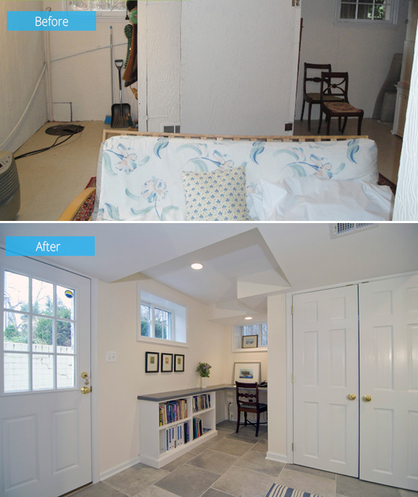 马里兰州乏味地下室的乡村风改造-10