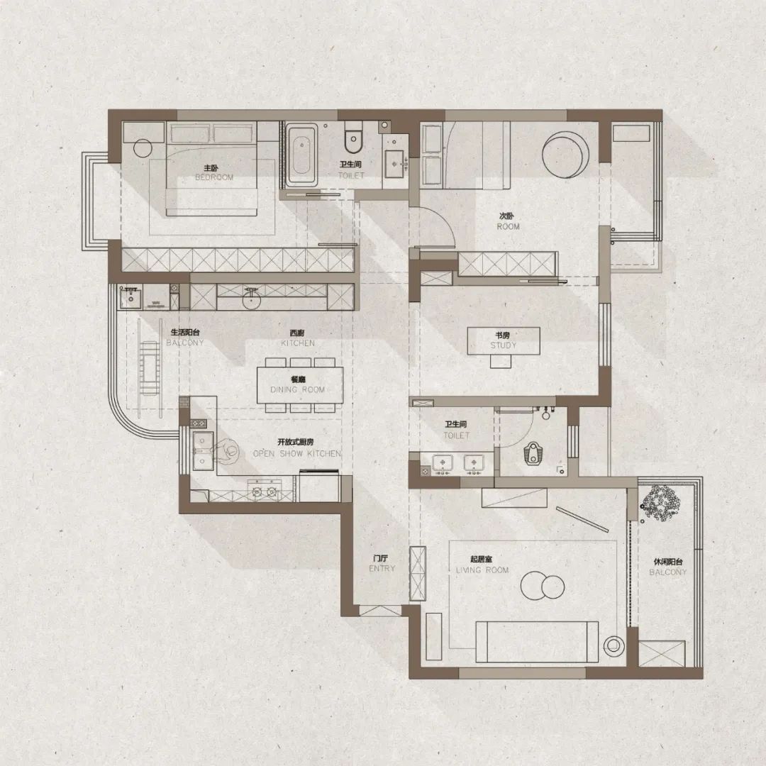 长沙130㎡私宅设计丨中国长沙丨无见设计-39
