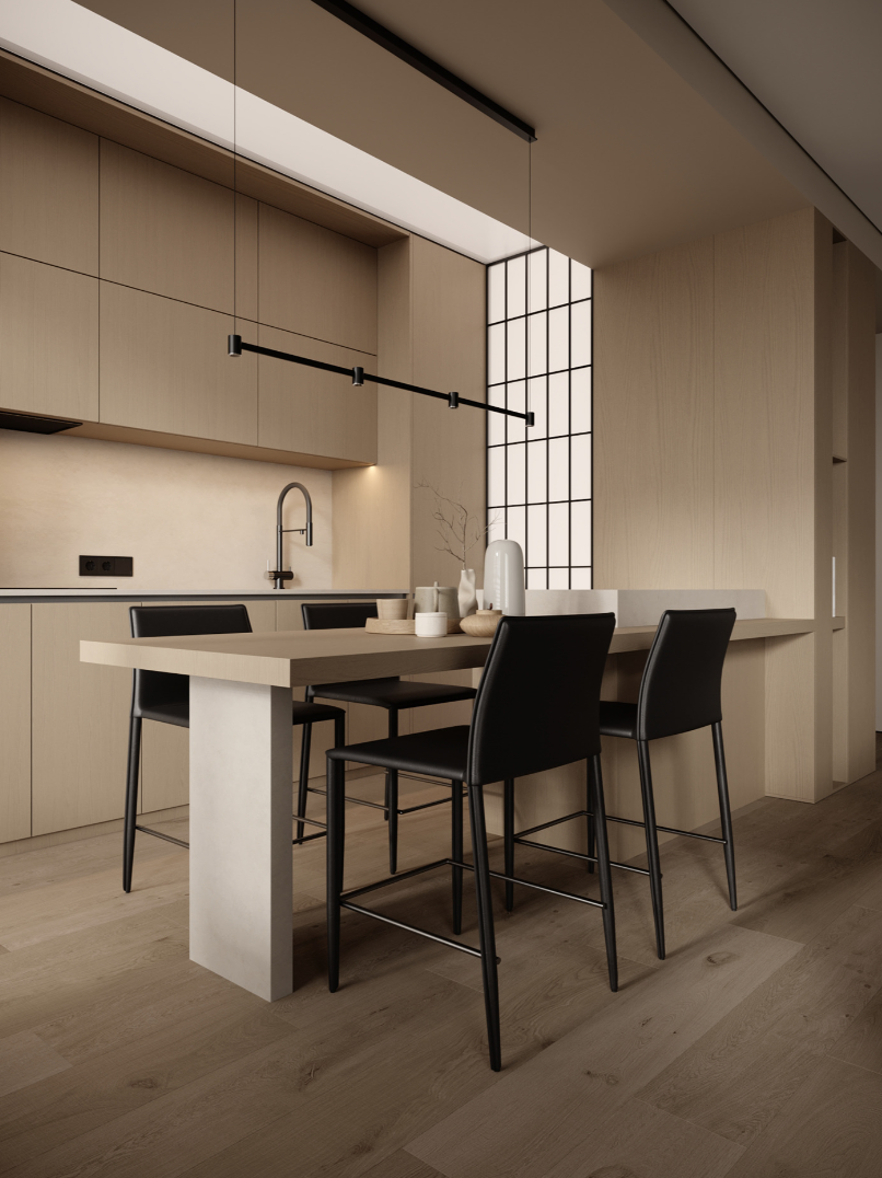 86㎡ 极简原木 温馨住宅-0