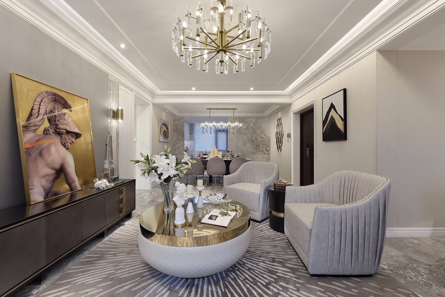 悦云庄D户型样板间软装陈列深化设计-8