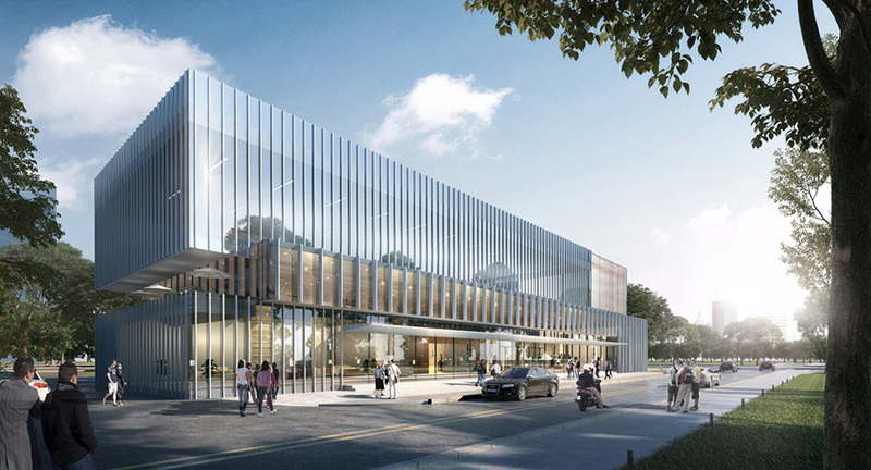 办公楼建筑外观设计案例效果图-0