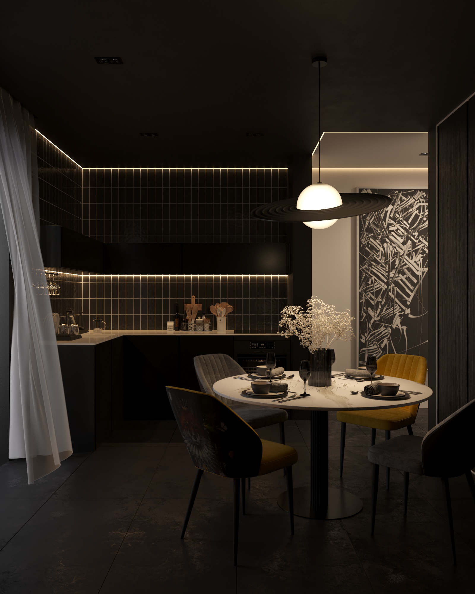 夜晚的家丨Yevhenii Mirny-7