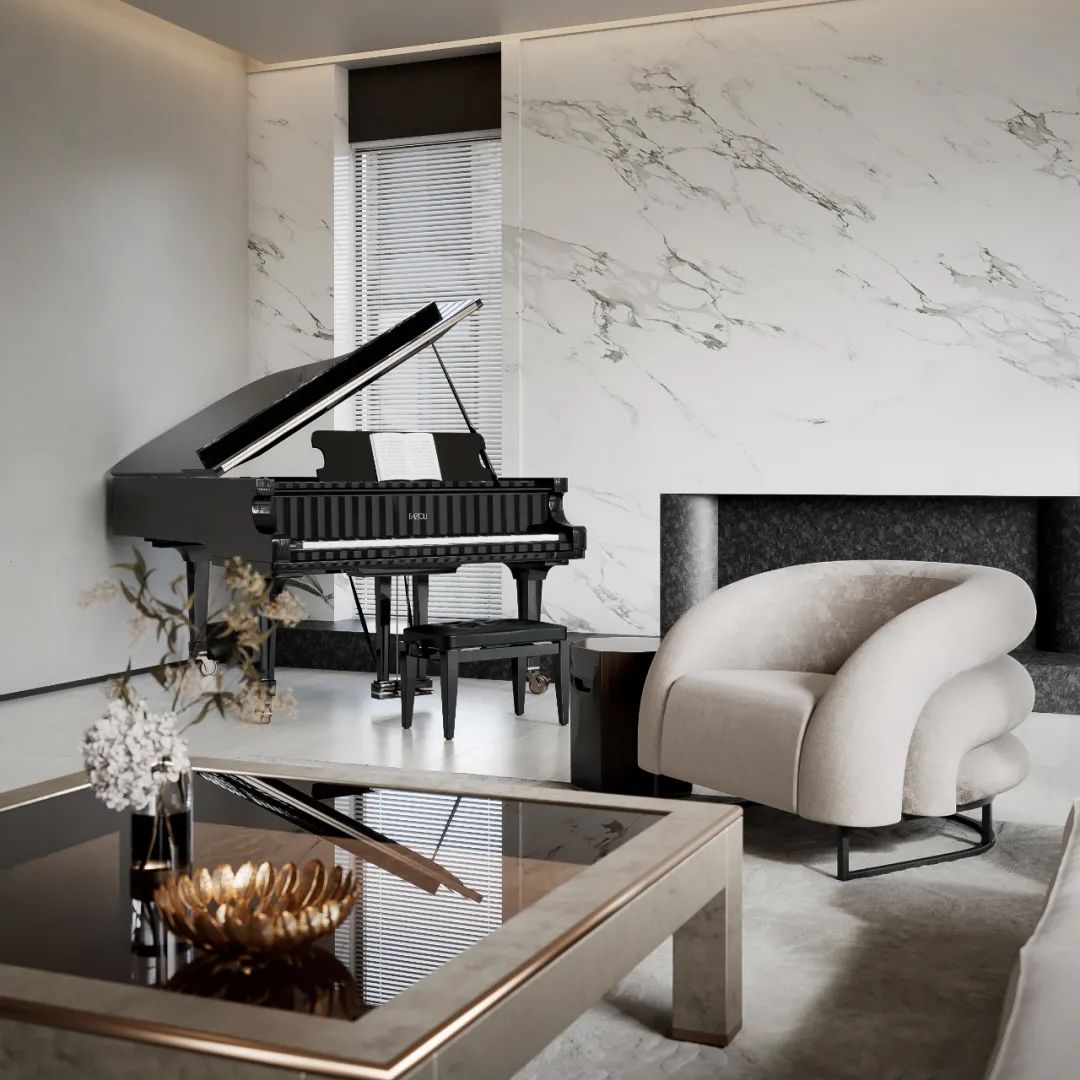 阿玛尼风格别墅设计丨中国湖南丨周笙笙全案设计工作室-7