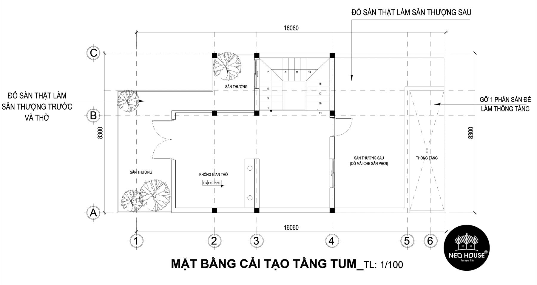 现代三层美宅设计典范 | NEOHouse 打造 Tan Phú 130 平米办公空间-14