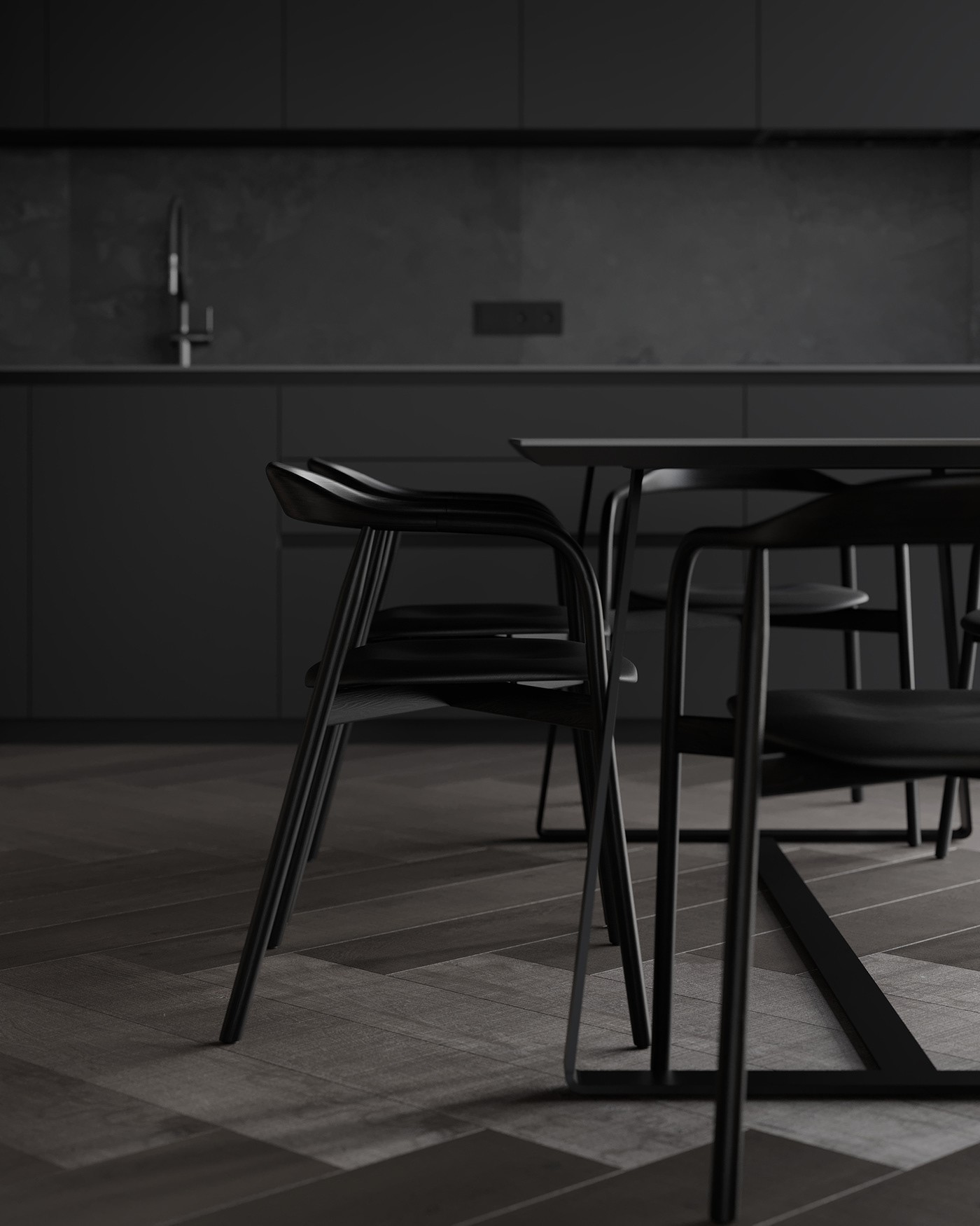 极简黑质感空间  打造精致沉稳住宅！-13