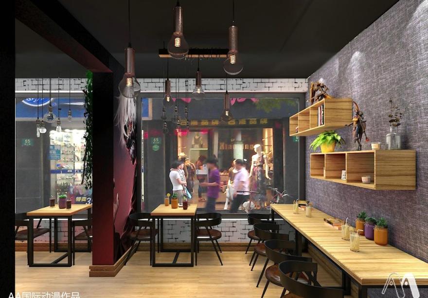 AA 国际动漫主题餐饮店设计-6