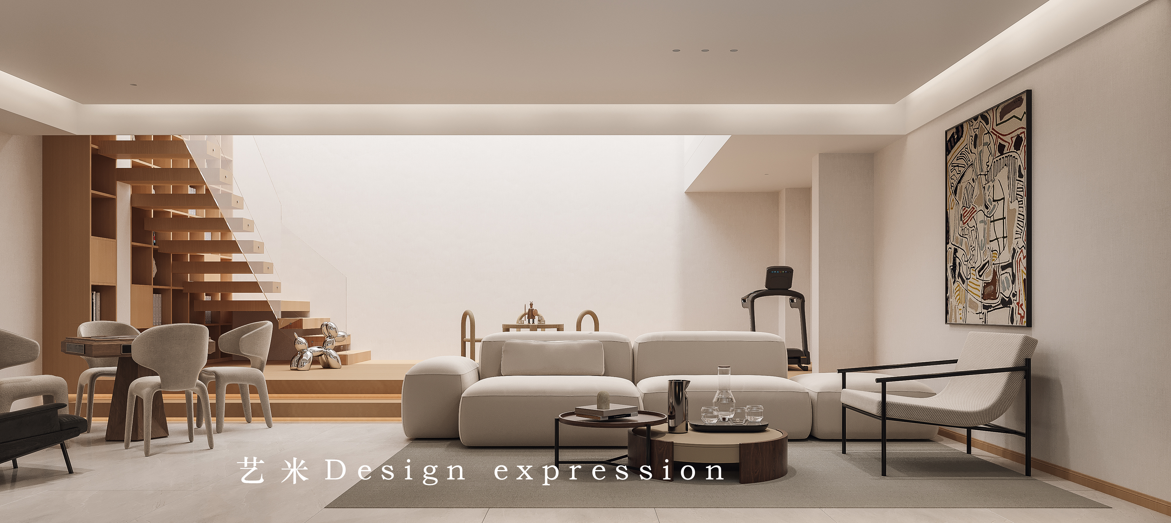 原木极简别墅-艺米效果图-2