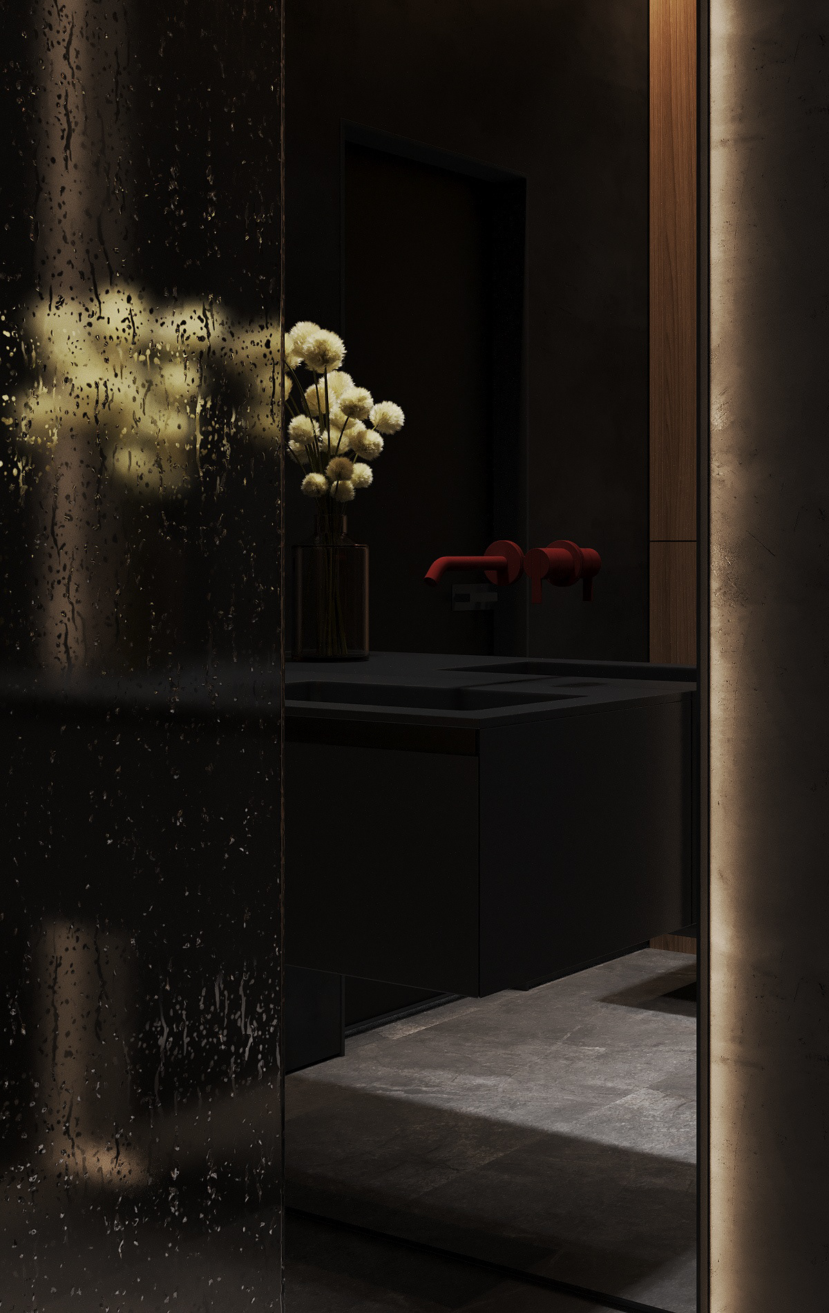 高级灰与墨绿的完美搭配-23