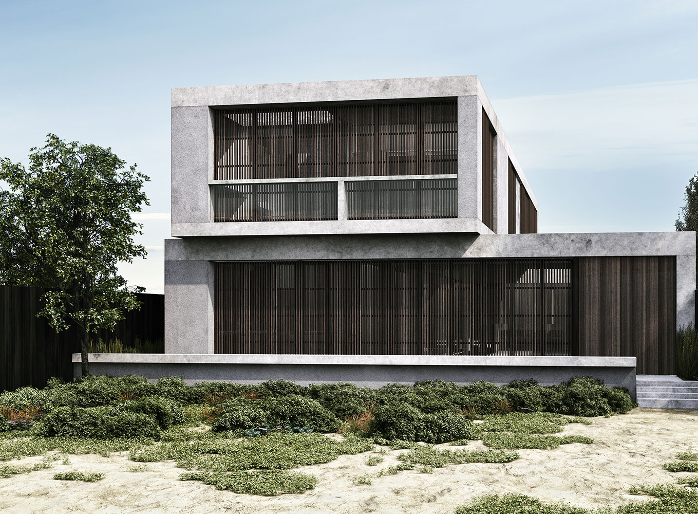 Visualising Mermaid Beach Residence - B.E Architecture-1