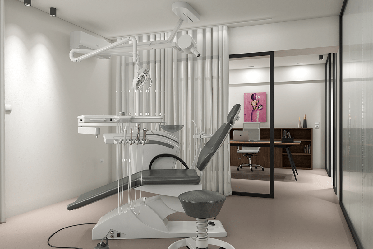 Anastasiya Gushchina丨诊所丨Dental clinic interior, for Yiannis Stamou Architect-2