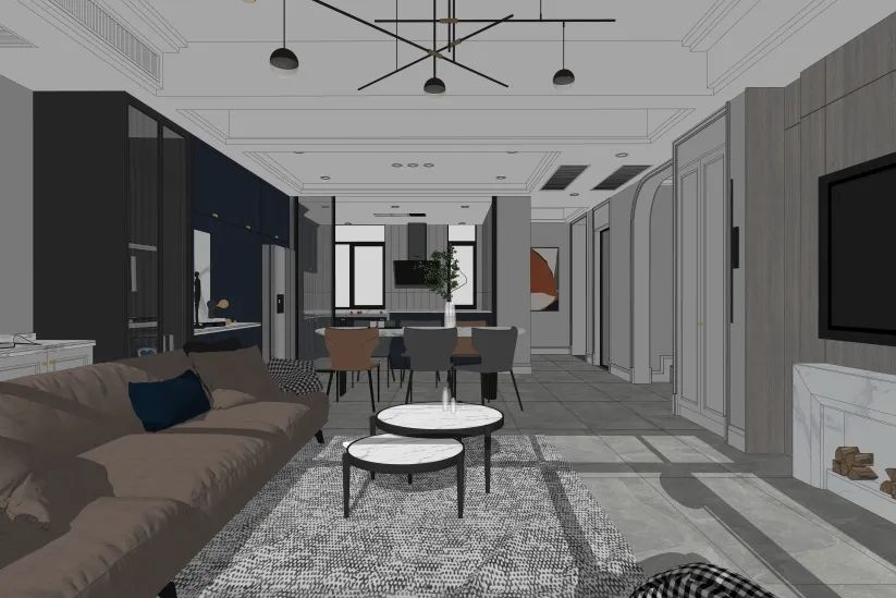 龙湖天宸原著三层叠墅丨方平米设计-16