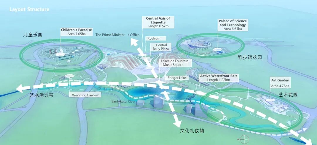 奋进40|埃塞俄比亚谢格尔公园友谊广场景观设计-11