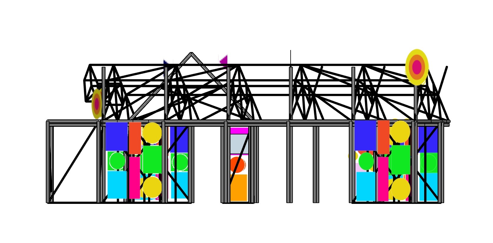 透视竹装置丨英国伦敦丨Morag Myerscough-38