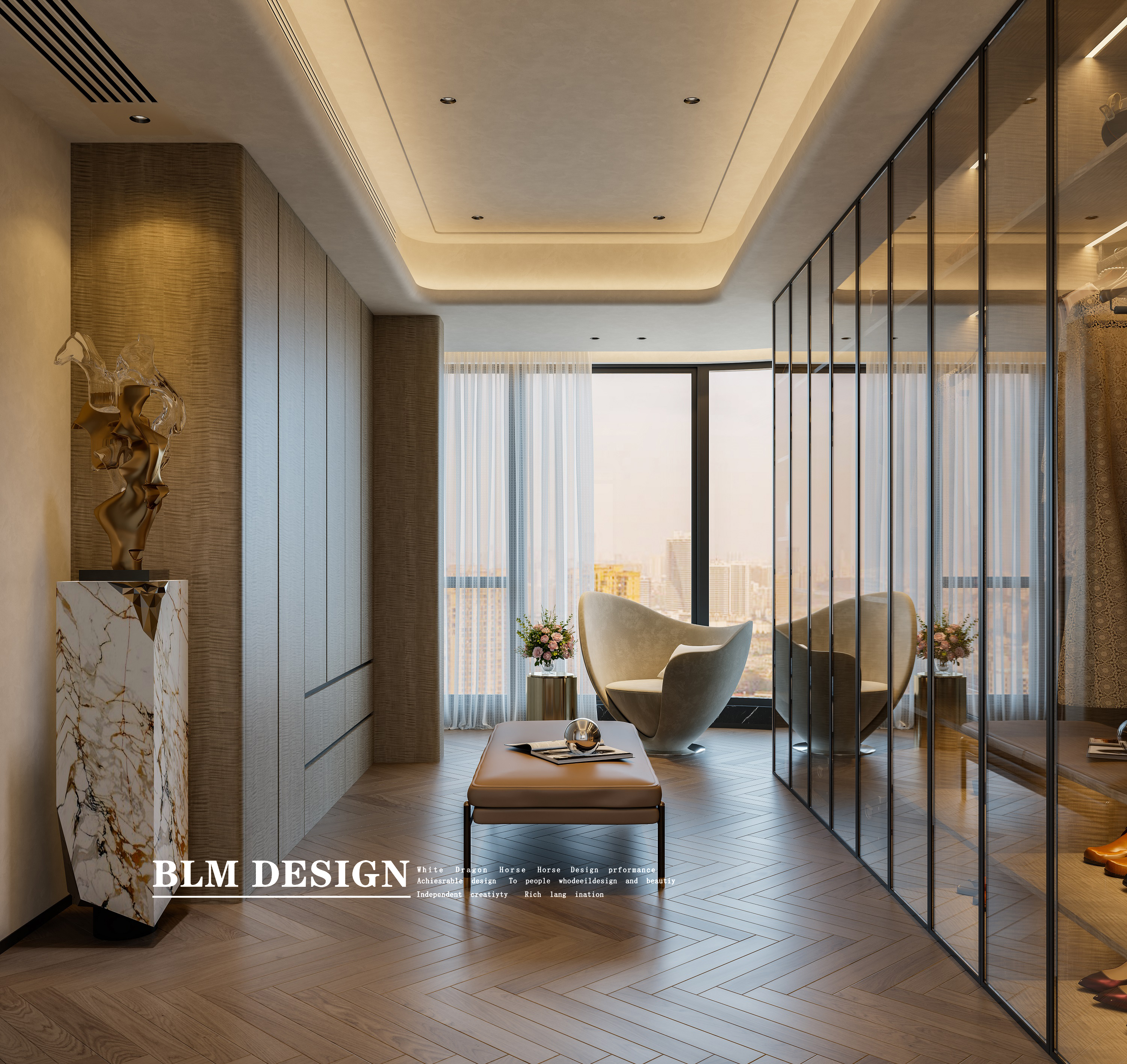 意式轻奢风-白龙马效果图-7