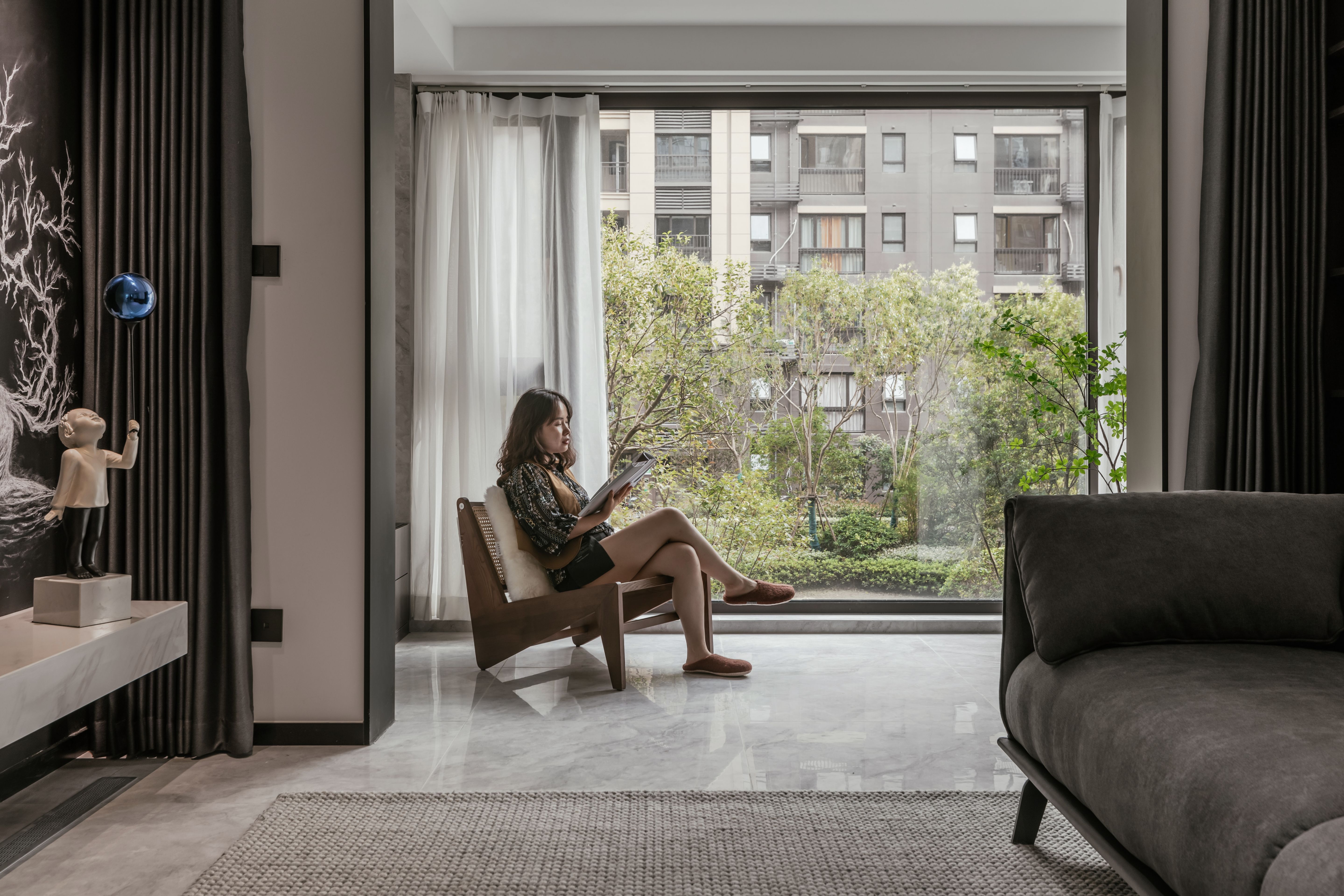 127㎡现代盐系住宅设计丨一道设计-13