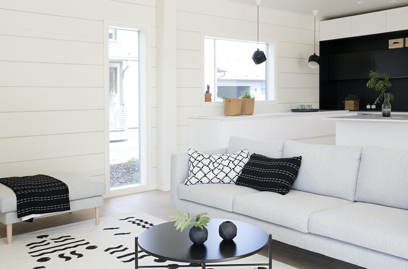 芬兰林间轻现代木屋设计-5