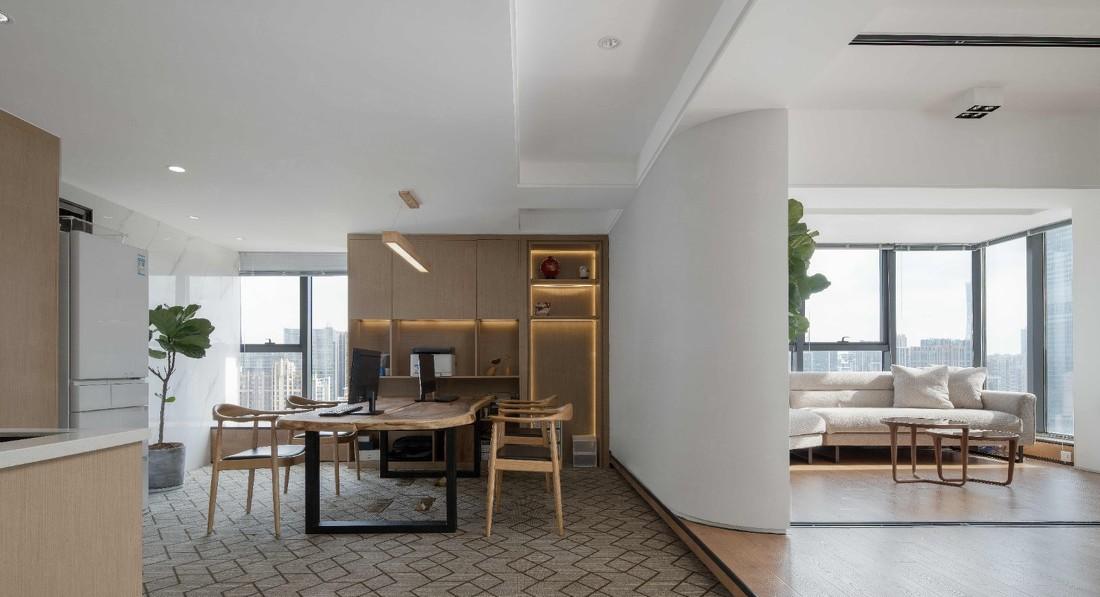 自然光下的舒适办公空间-13