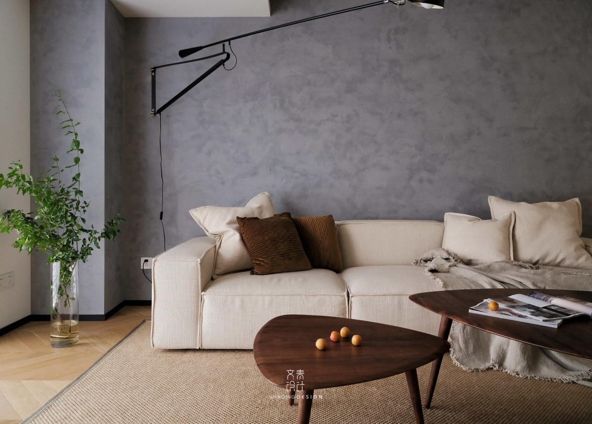 简约本心 | 胡桃木与亚麻的自然空间-20