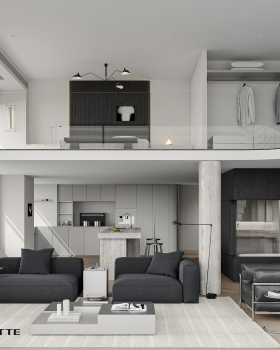 现代挑空公寓丨近期表现