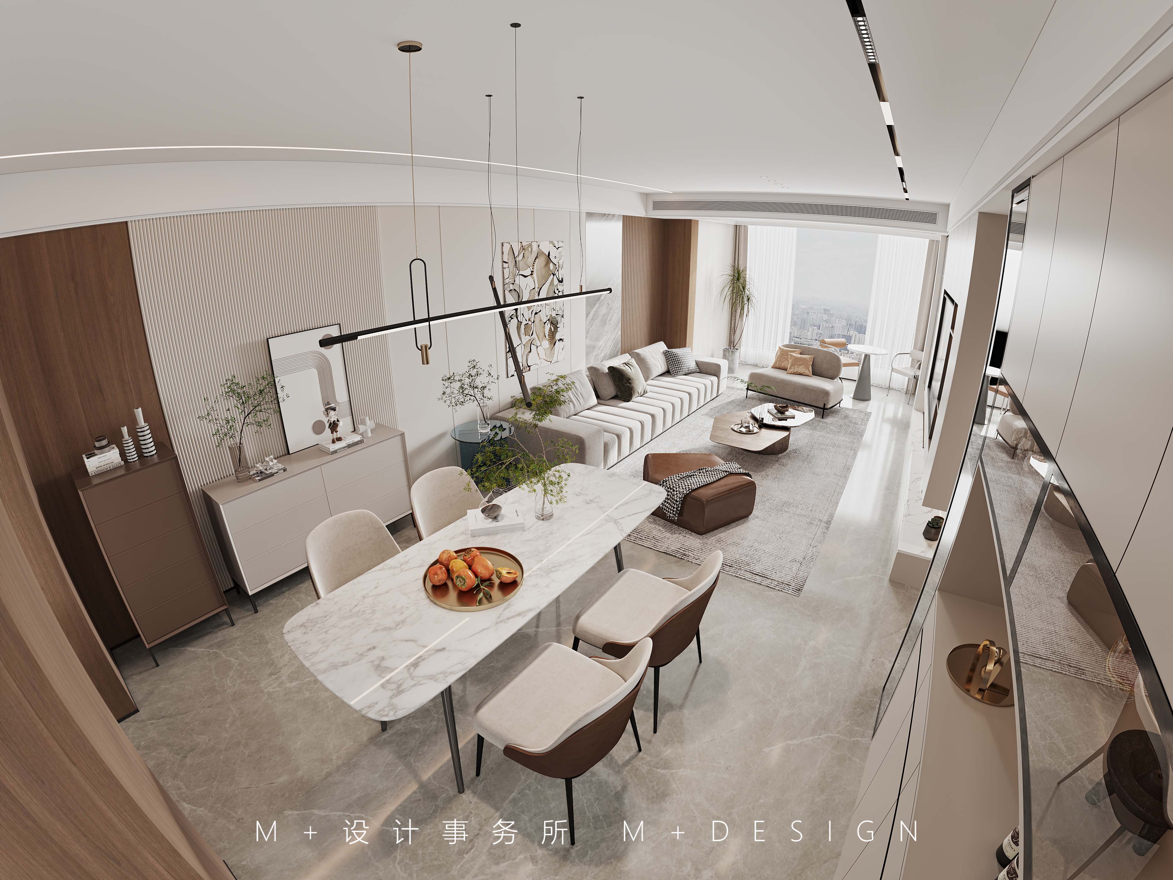 140㎡三房现代风丨中国长沙丨长沙美加空间创意设计事务所-20