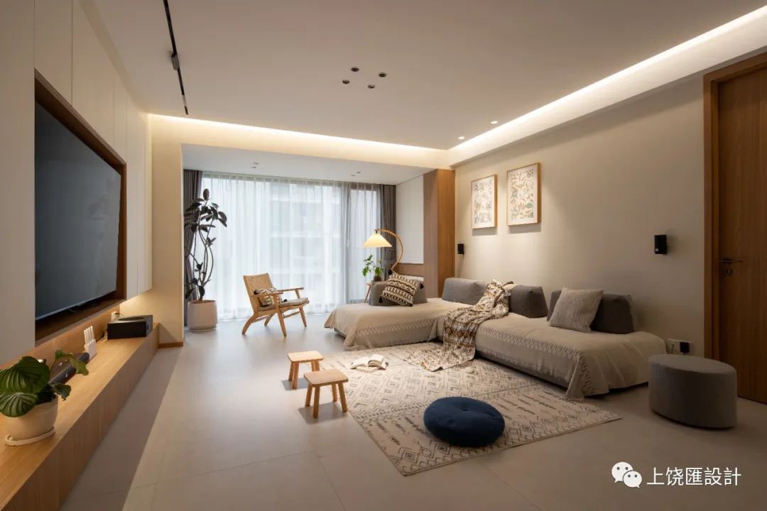 滨江棕榈·公园壹号原木极简设计丨红石空间设计-2