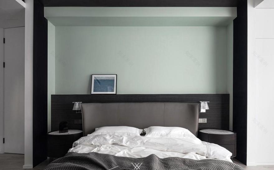 旧房翻新 | 环形落地窗主卧设计,功能与美学的完美融合-2