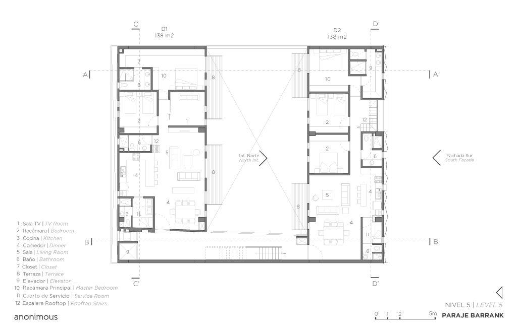 Barrank Building 墨西哥城南部公寓设计-83