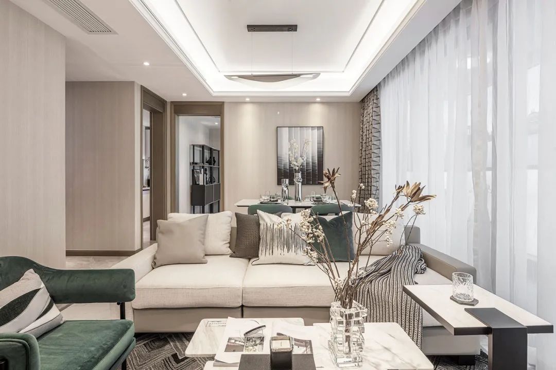 杭州中旅归锦府现代简约样板间 | 家的色彩与都市绿洲-36