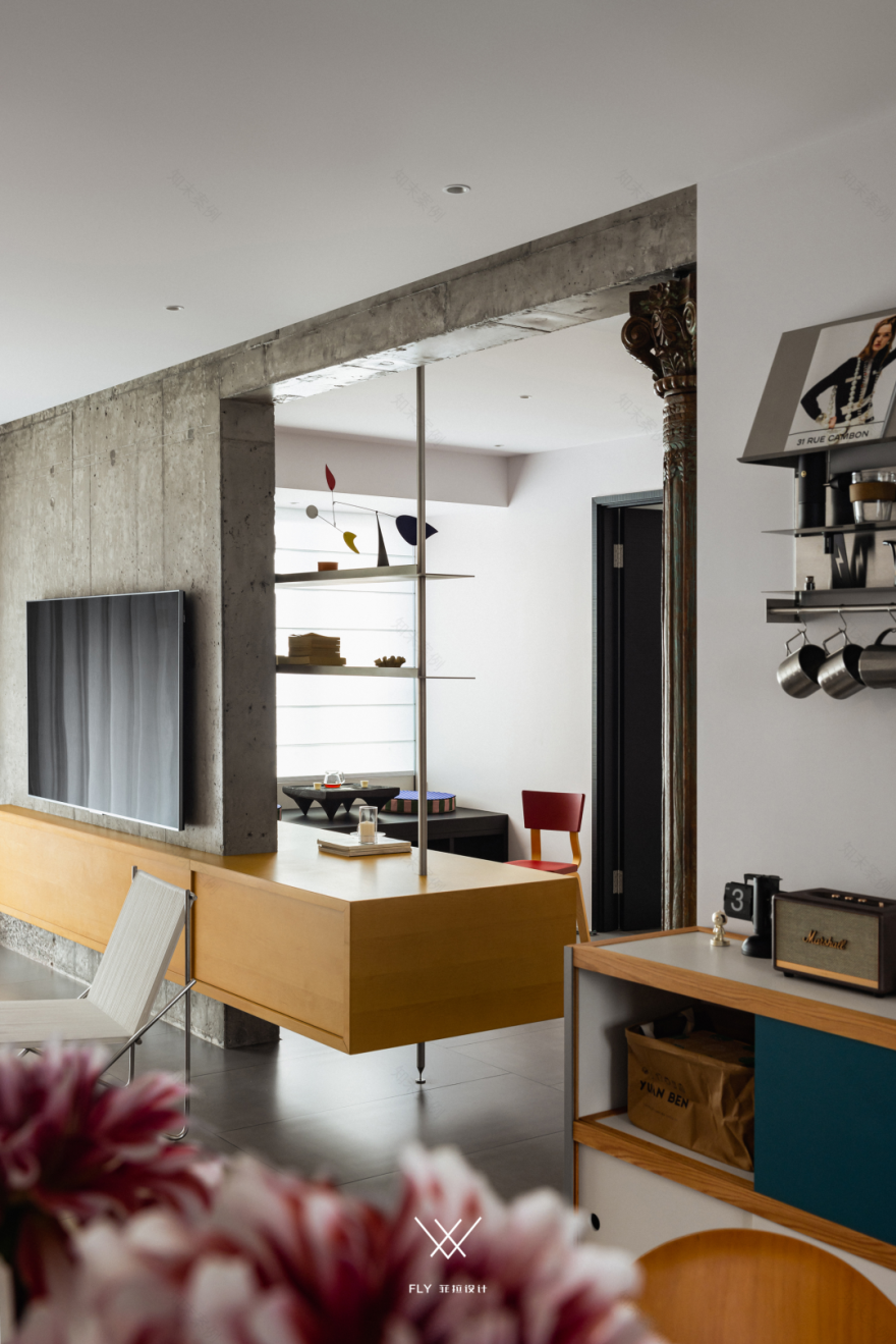 精装房改造 · 包豪斯基因与蒙德里安色彩的碰撞丨中国杭州丨菲拉设计(FLY DESIGN)-14