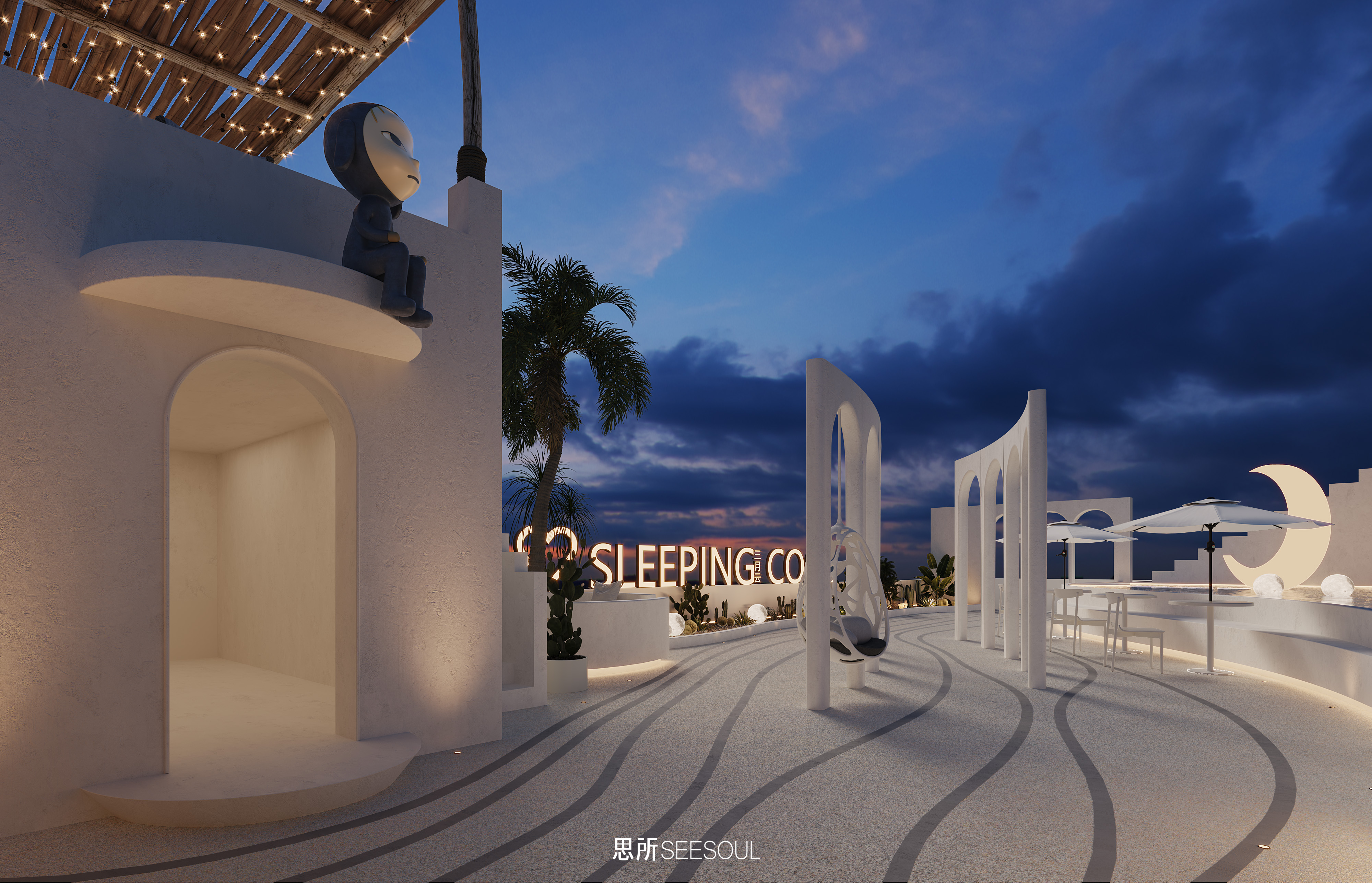 长沙民宿眠库屋顶丨中国长沙丨湖南思所设计-10