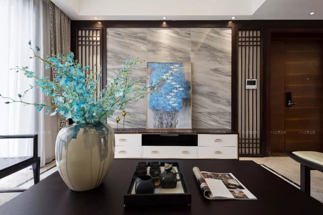 东方静谧—新中式风格（软装实景案例）-17