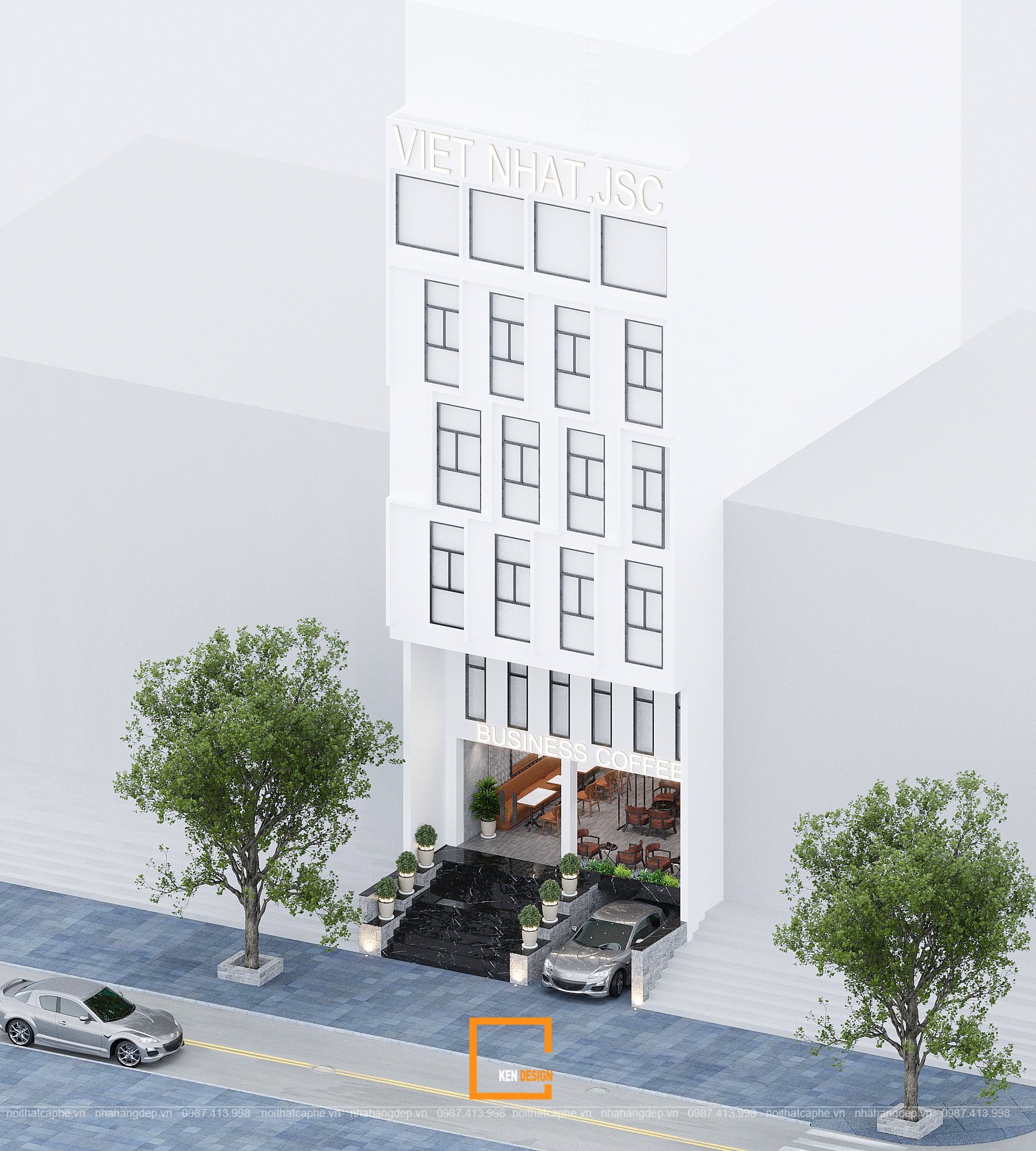 Business Coffee商务咖啡馆设计丨越南河内丨Ken Design-9