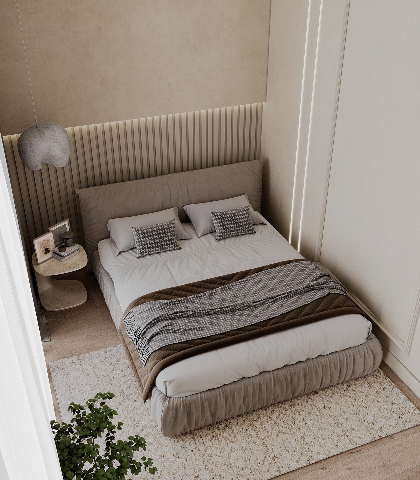 现代感十足的浅色温馨空间设计！-7