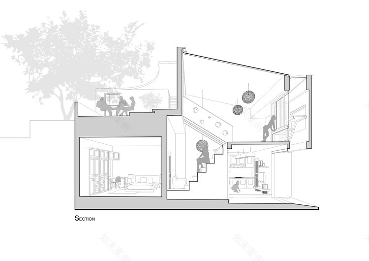 河内旧宅新生,功能空间促进家庭互动-8