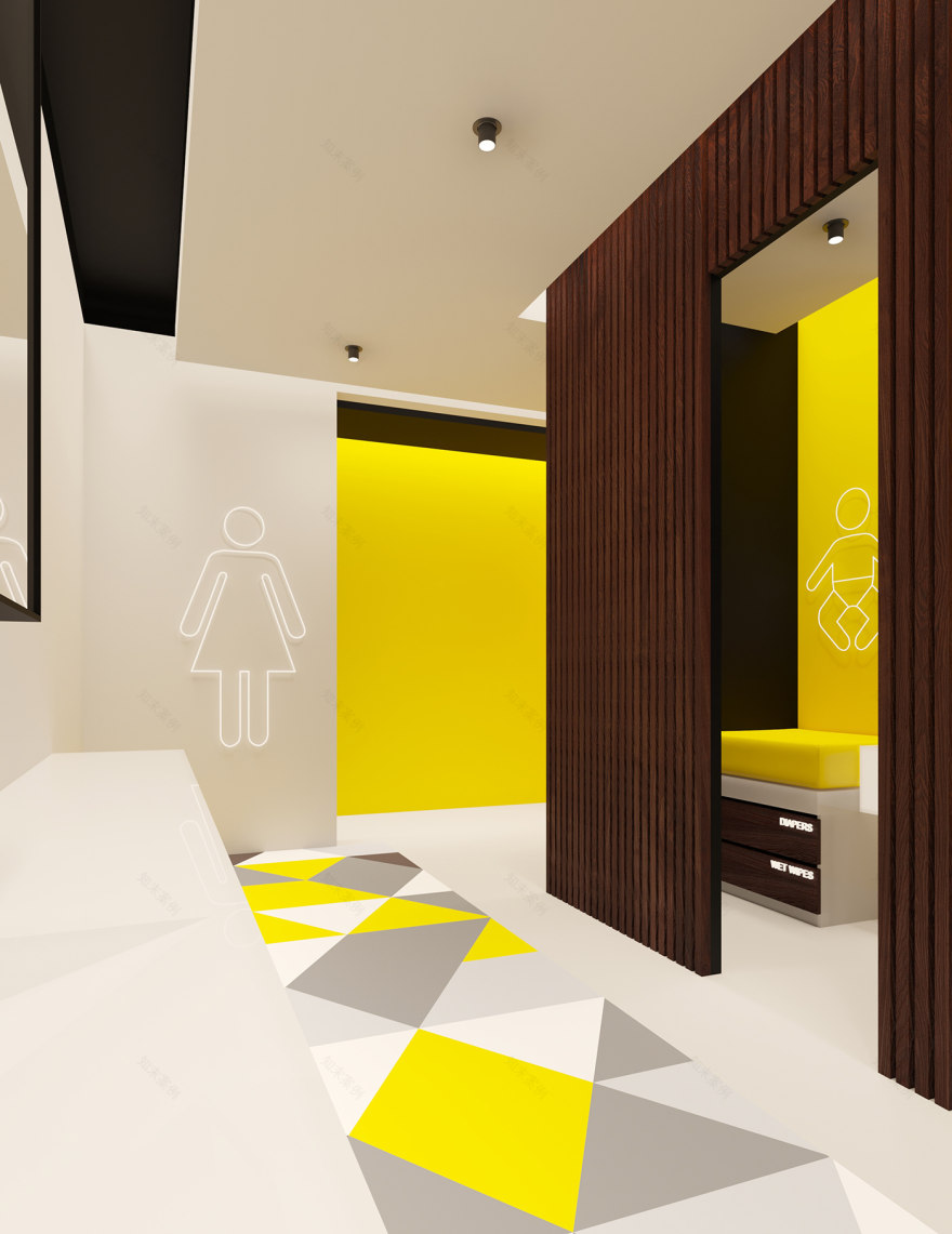 温馨独特的公共卫生间设计-7