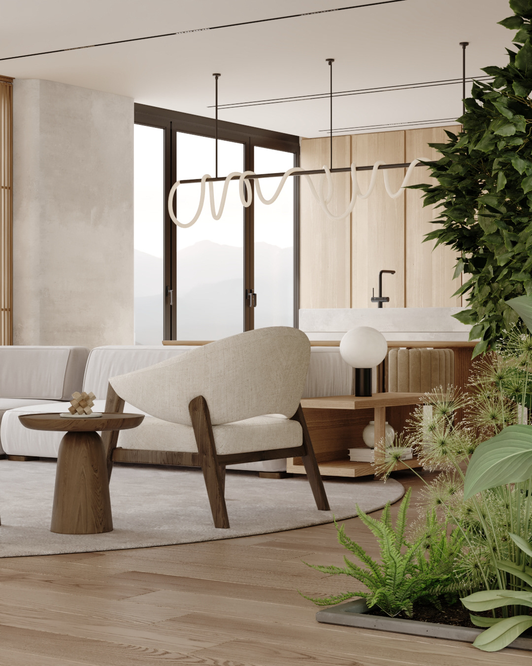 开放式温馨原木空间  明亮舒适的住宅！-4