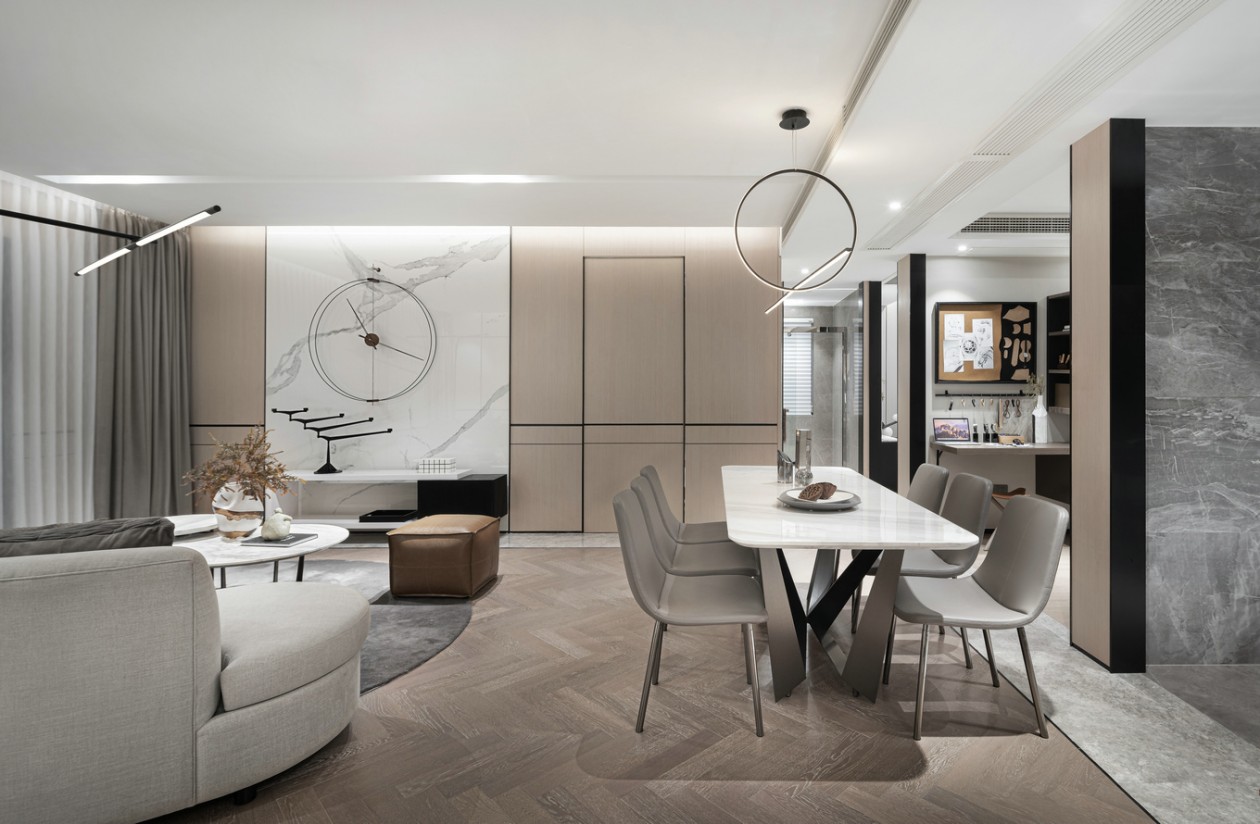 《岁月神偷》灵感打造,129㎡样板间诠释时间与情感共鸣-10