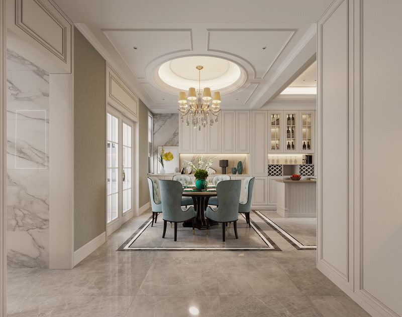 新田欧式别墅 | 洛可可风演绎时尚高雅空间-12