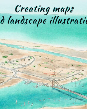 Creating maps and landscape illustrations