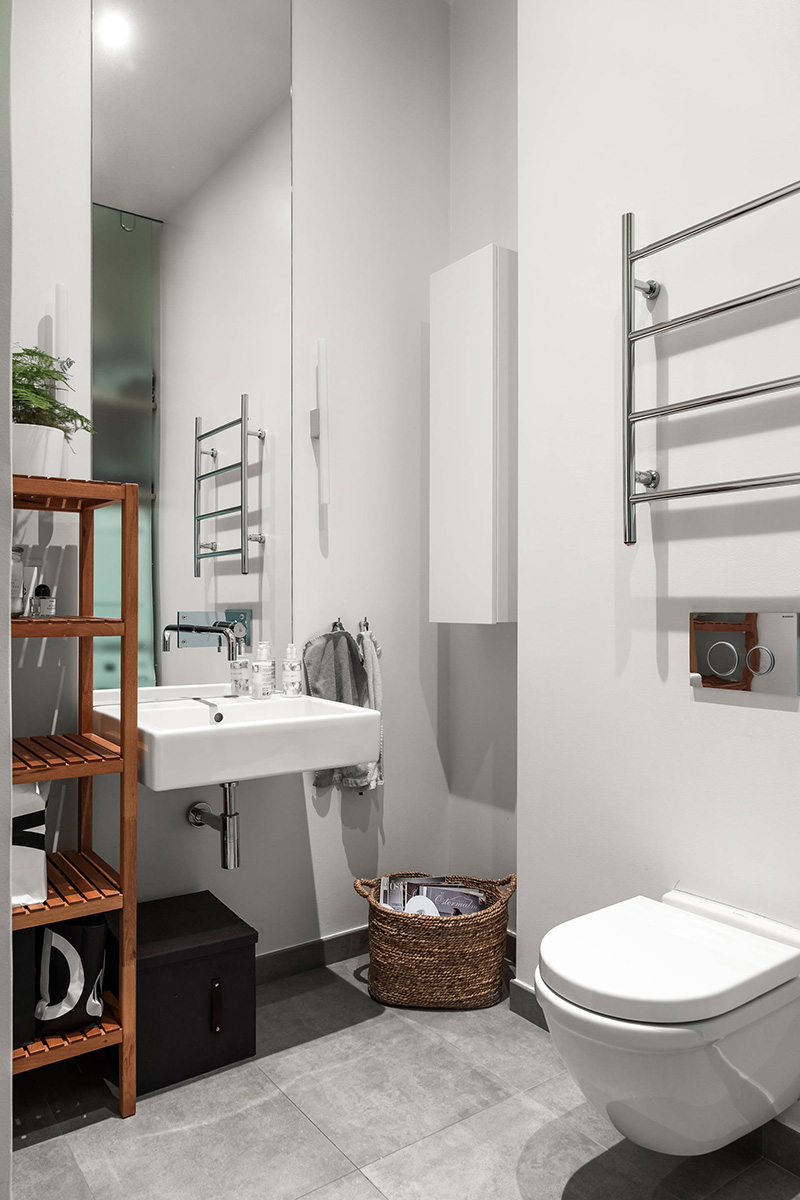 斯德哥尔摩 43 平米开放式公寓，设计巧藏卧室-12