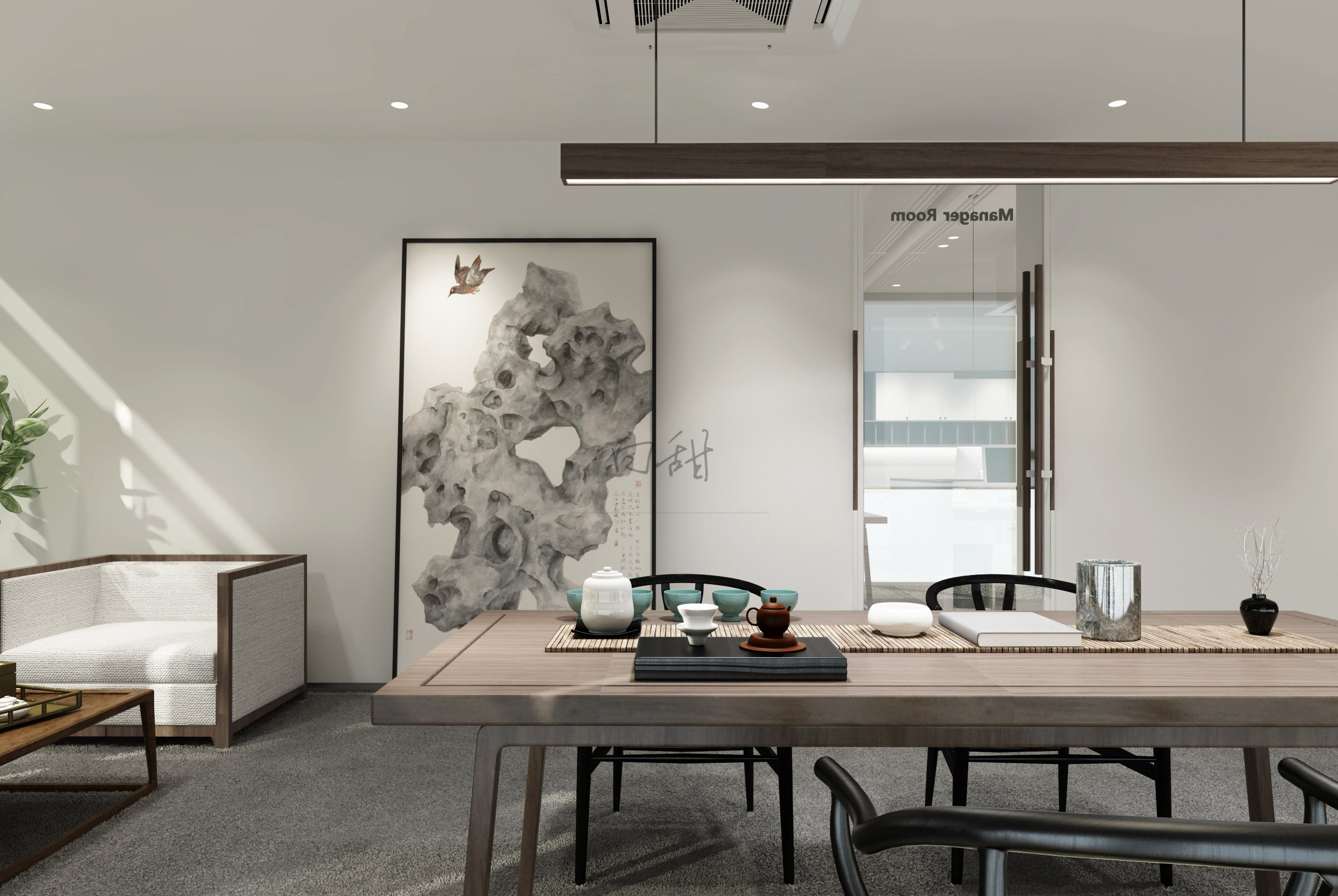 半舍设计丨荣盛时代办公-7