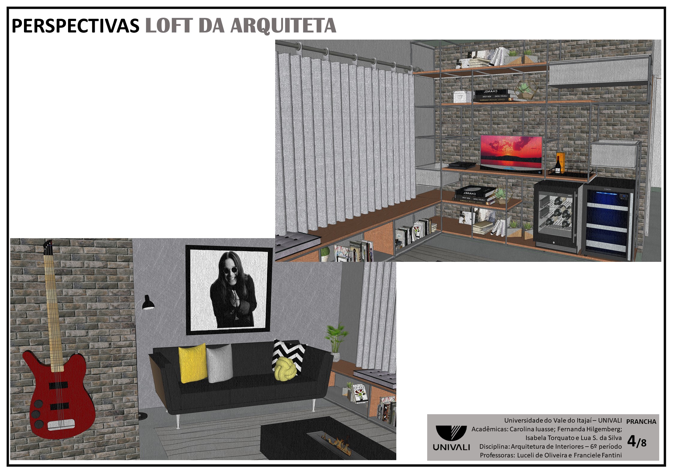 Projeto de interiores - LOFT DA ARQUITETA | 6º PERÍODO-3