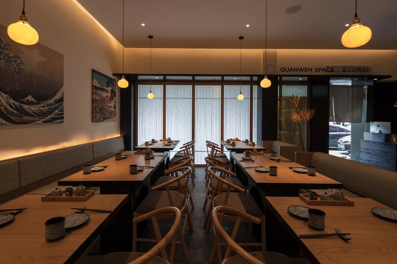 《鹿岛》日式料理 | 现代禅意融合传统美学的餐饮空间-30