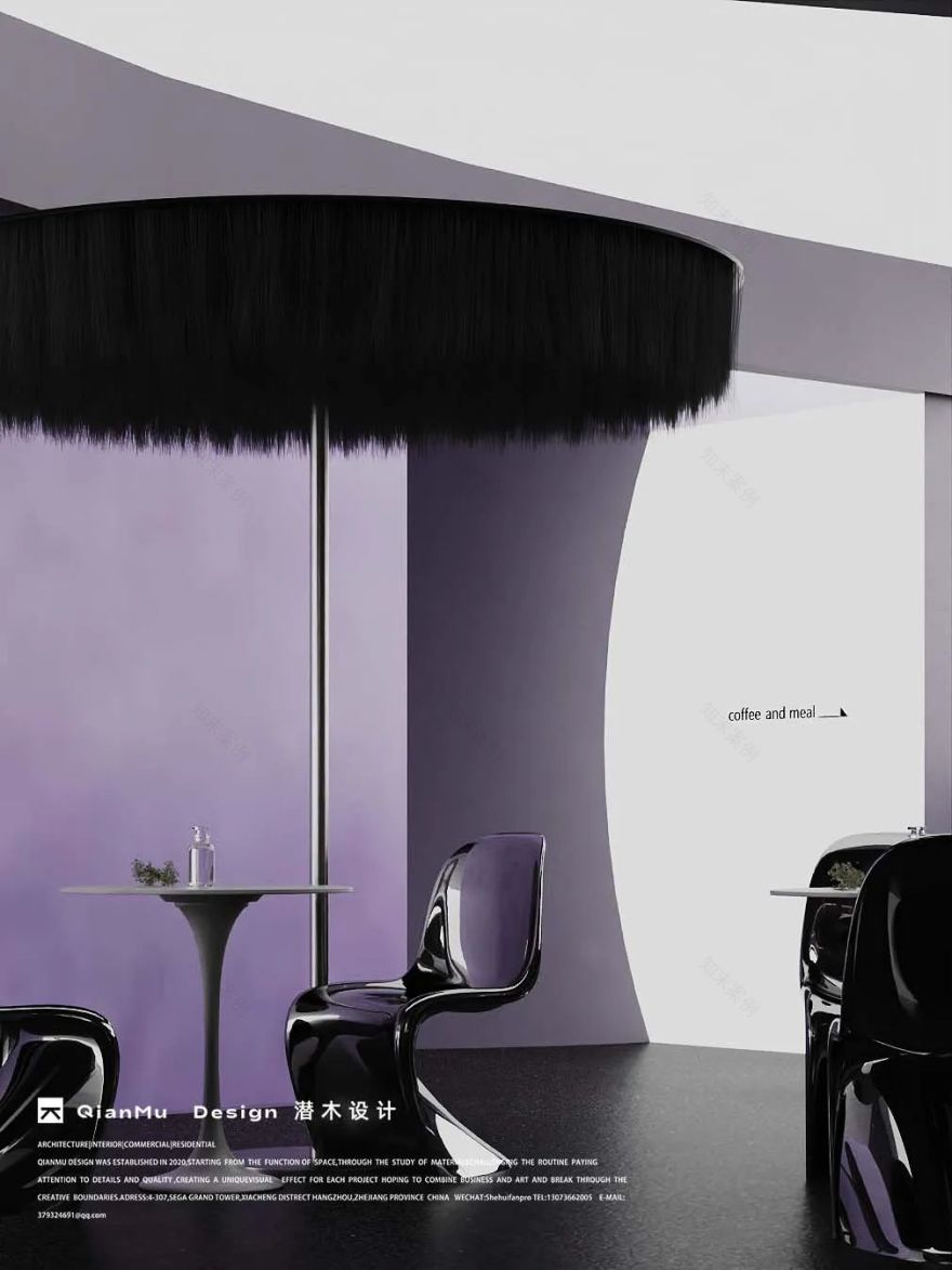 黑紫之境 · 玛莲朵·Spa 现代简约设计探秘丨中国北京丨QIANMU DESIGN-15