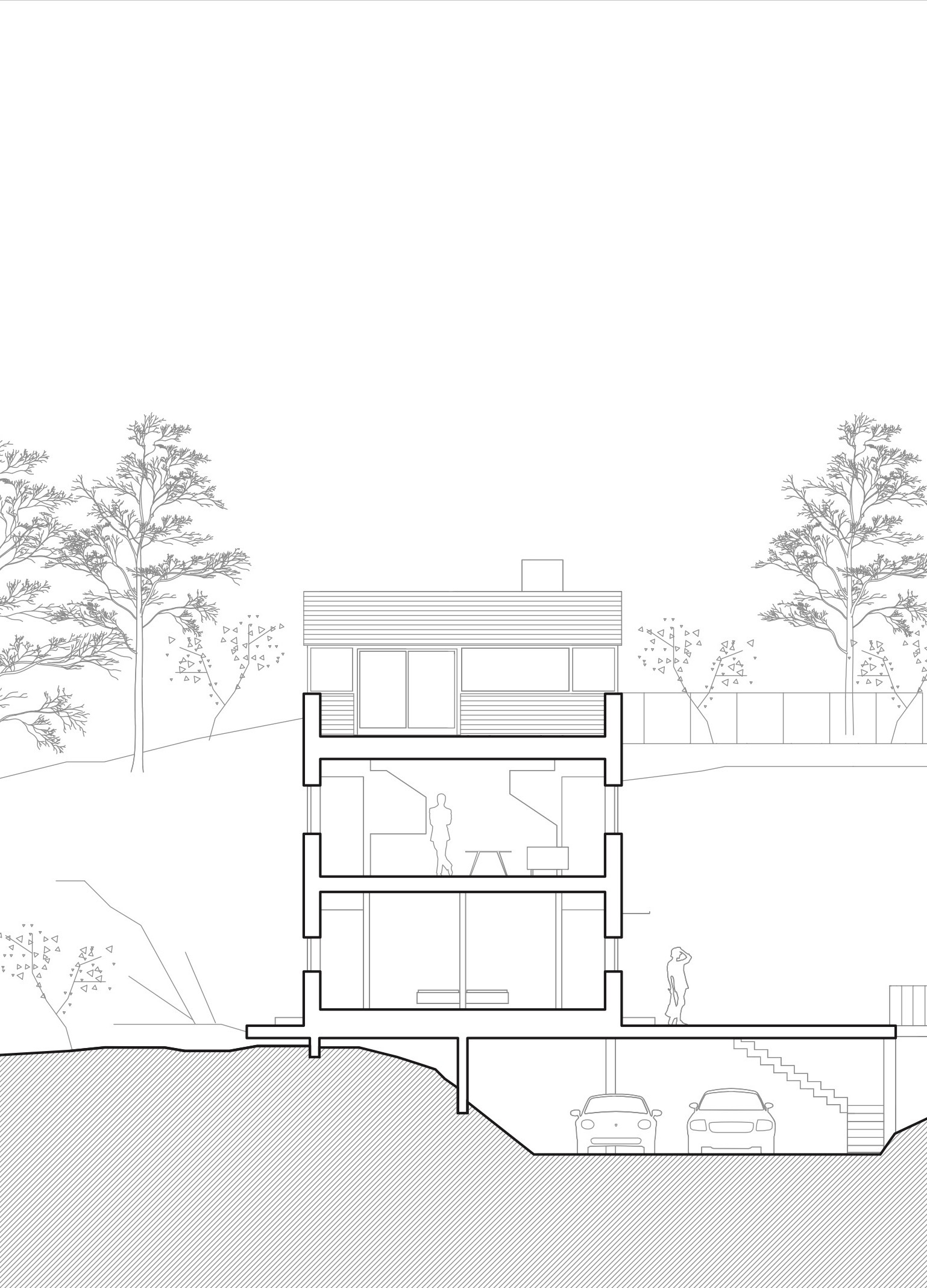 挪威别墅设计,岩石与玻璃的现代演绎-31