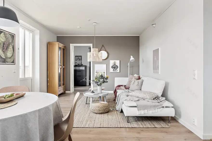 自然色彩的瑞典禅意公寓-8