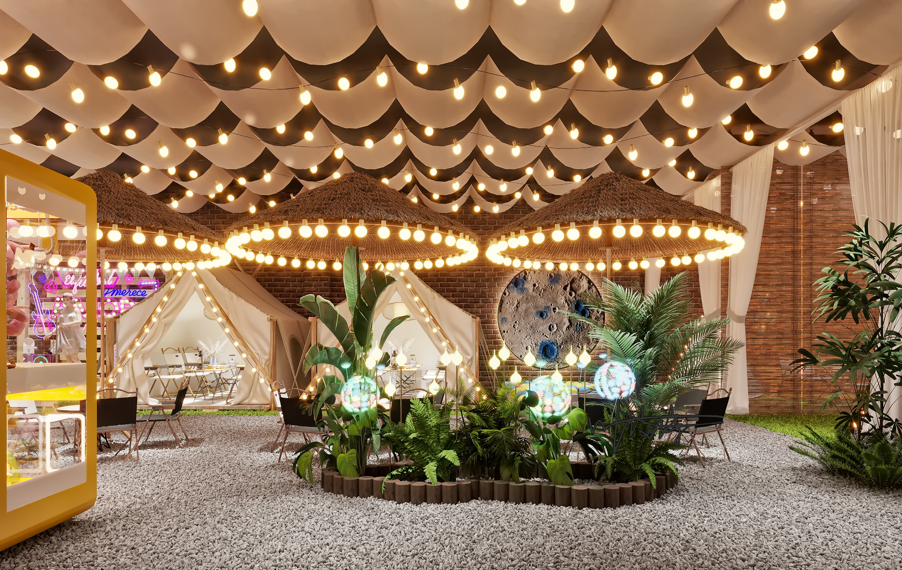 露营风餐厅|让人身在城市，心在山野-3