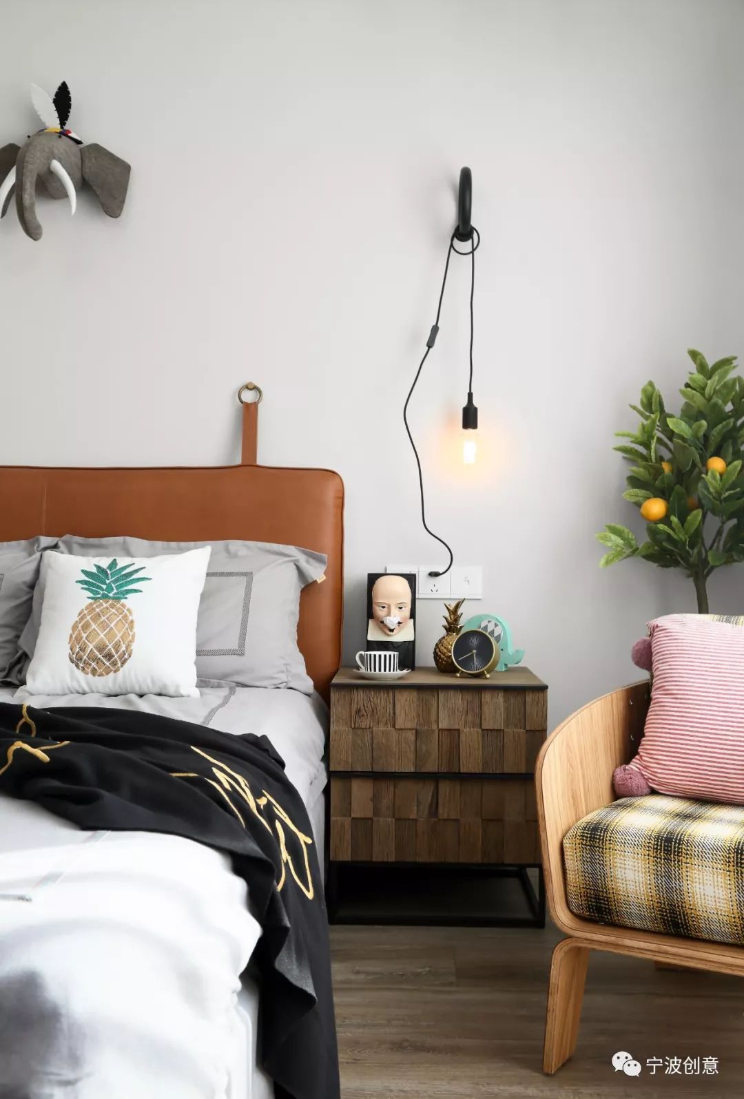 蒋晨曦的宁波市鄞州区荣安香园 125㎡设计 | 回归生活本源-9