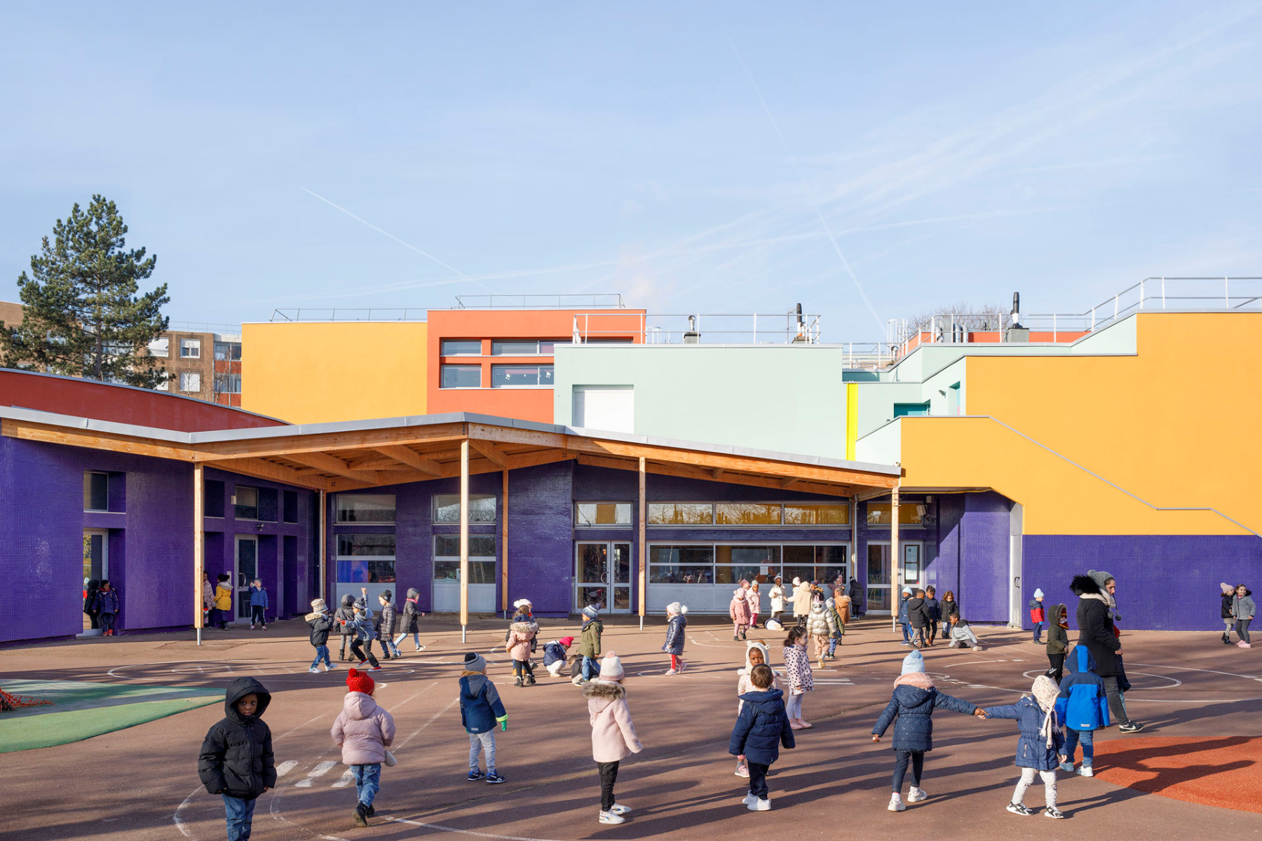 巴黎附近一所小学的翻新项目丨法国丨SOL architecture et urbanisme-44